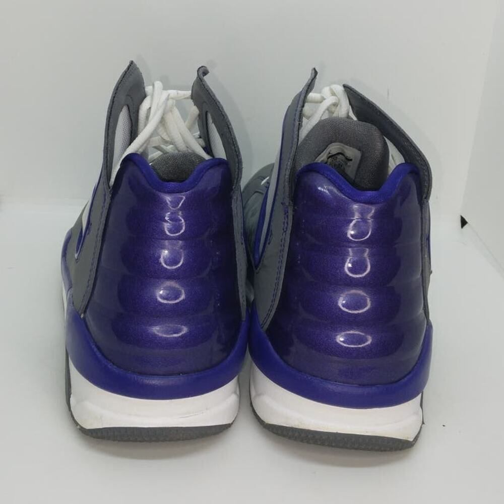 NIKE AIR JORDAN Flight Luminary Purple/Gry Mens Hi-Top Sneakers - Size: 12 - Picture 4 of 6